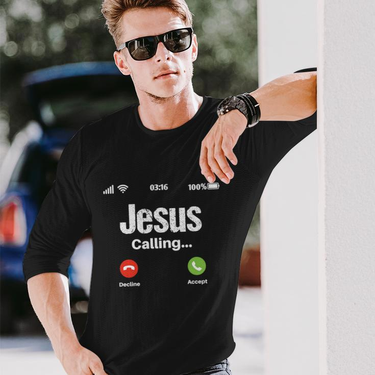 Jesus Calling John 316 Christian Accept Christ Long Sleeve T-Shirt Gifts for Him