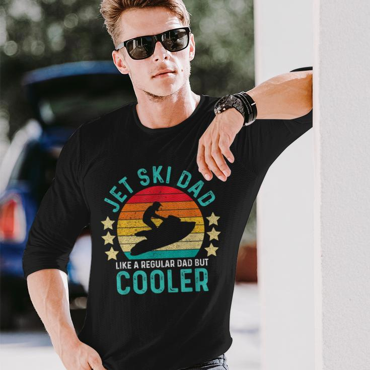 Jet Ski Dad Like A Regular Dad But Cooler Vintage Long Sleeve T-Shirt Gifts for Him