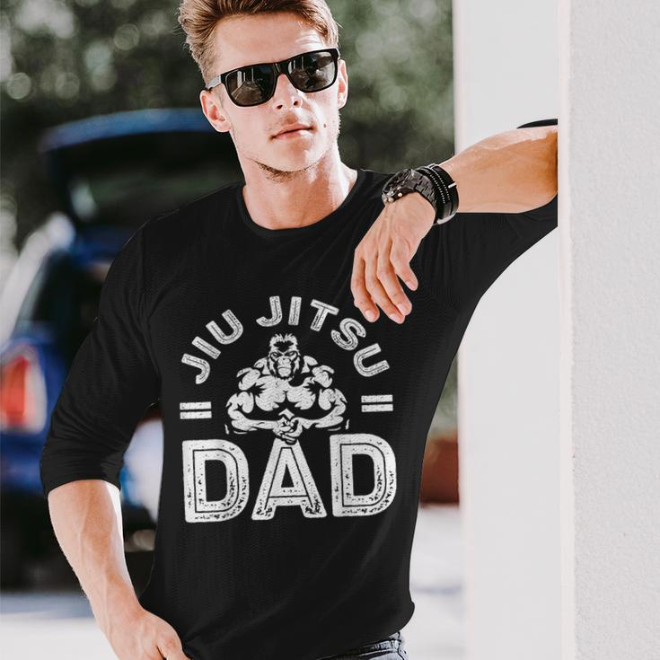 Jiu Jitsu Dad For Men Martial Arts Brazilian Jiujitsu Long Sleeve T-Shirt Gifts for Him