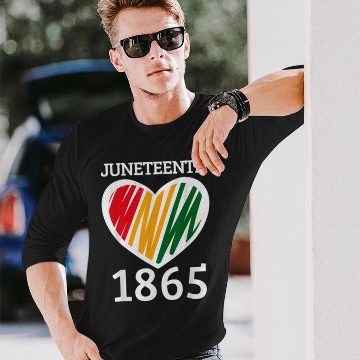 Junenth 1865 African American Freedom Day Long Sleeve T-Shirt T-Shirt Gifts for Him