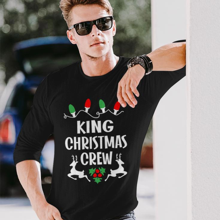 King Name Christmas Crew King Long Sleeve T-Shirt Gifts for Him