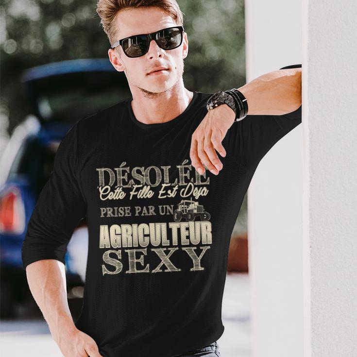 Landwirtin Super Sexy Freund Langarmshirts, Lustiges Beziehungsshirt Geschenke für Ihn