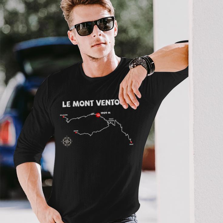 Le Mont Ventoux Serpentinen France Radsport Langarmshirts Geschenke für Ihn