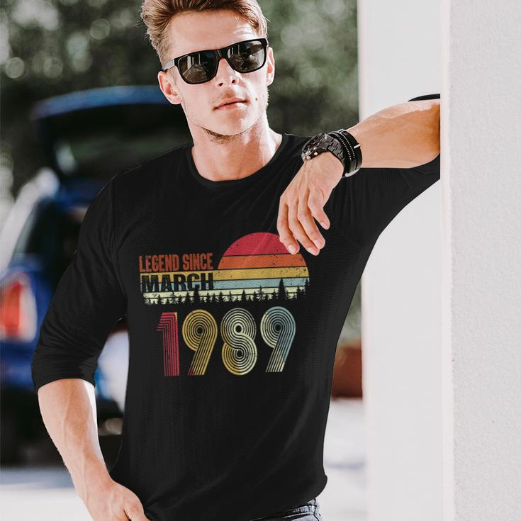 Legend Since March 1989 31St Birthday 31 Years Old Long Sleeve T-Shirt T-Shirt Gifts for Him
