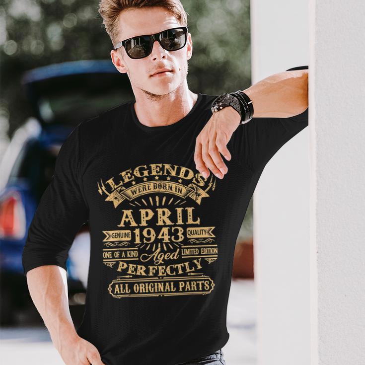 Legenden Wurden Im April 1943 Geschenk 80 Geburtstag Mann V3 Langarmshirts Geschenke für Ihn