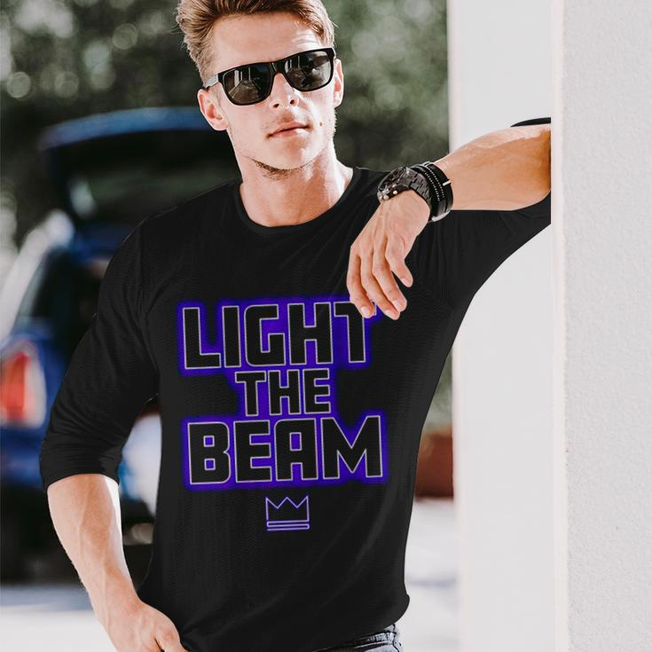 Light The Beam Sacramento Basketball Long Sleeve T-Shirt T-Shirt Gifts for Him