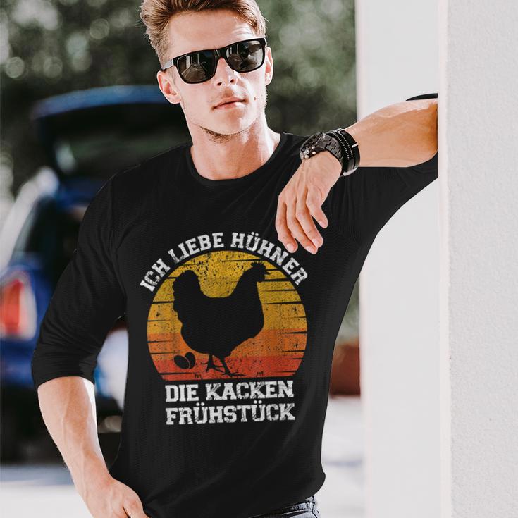 Lustige Sprüche Über Hühner Hühner Hühner Für Bäuerin Langarmshirts Geschenke für Ihn