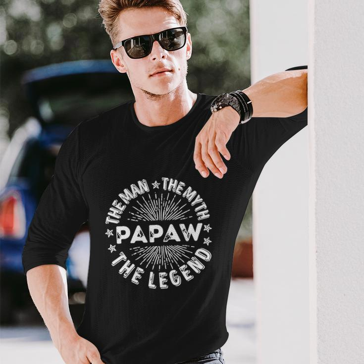 The Man The Myth The Legend For Papaw Long Sleeve T-Shirt Gifts for Him