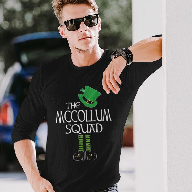 Mccollum Name The Mccollum Squad Leprechaun V2 Long Sleeve T-Shirt Gifts for Him