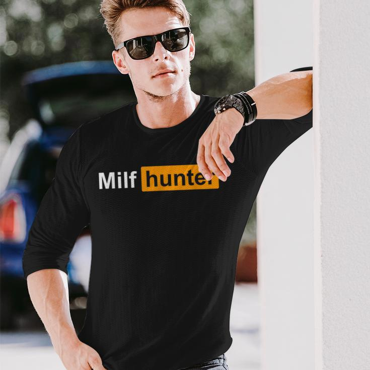 Milf Hunter Adult Humor Joke For Who Love Milfs Long Sleeve T-Shirt T-Shirt Gifts for Him