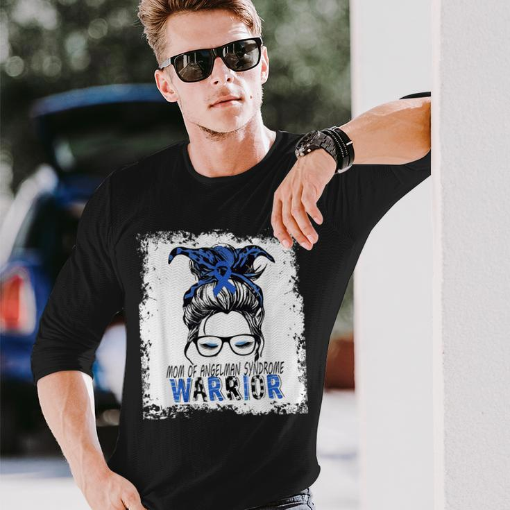 Mom Of Angelman Syndrome WarriorI Wear Blue For Angelmans Long Sleeve T-Shirt Gifts for Him
