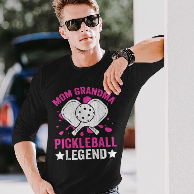 Mom Grandma Pickleball Legende Langarmshirts für Frauen Geschenke für Ihn