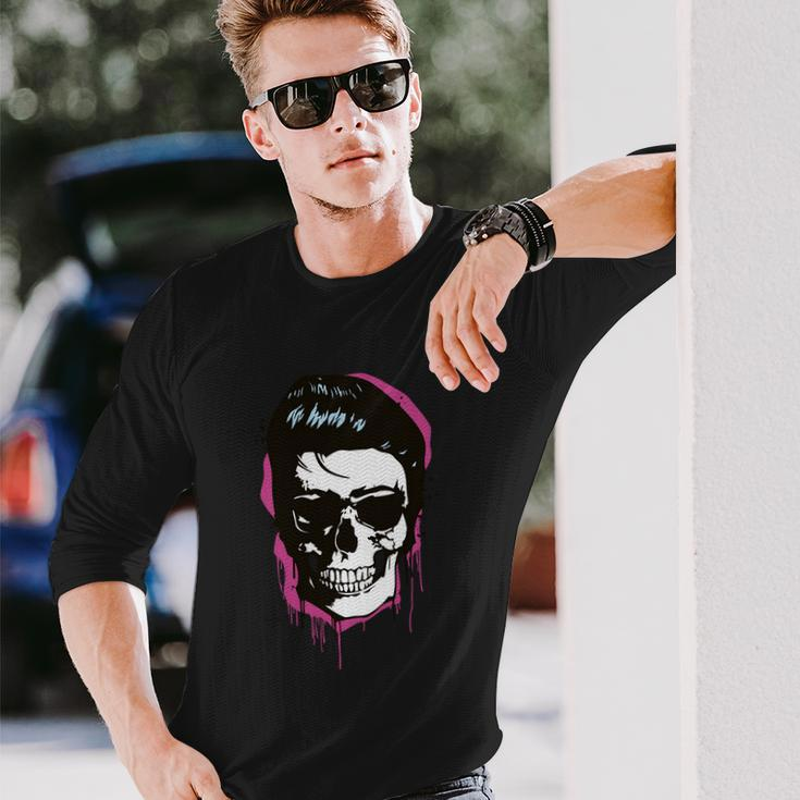 New Legend Skulls Cool Vector Long Sleeve T-Shirt Gifts for Him