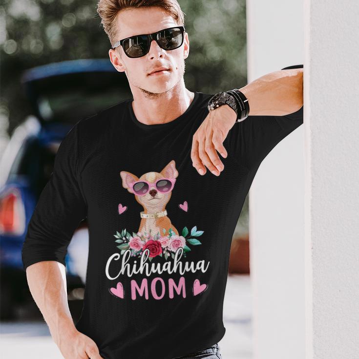 Niedliche Chihuahua Mama Sonnenbrille Für Chihuahua-Besitzer Langarmshirts Geschenke für Ihn