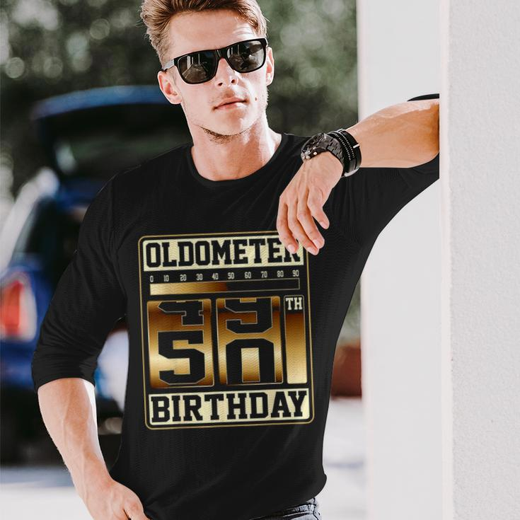 Oldometer 49 50 50 Oldometer Fathers Day Long Sleeve T-Shirt Gifts for Him