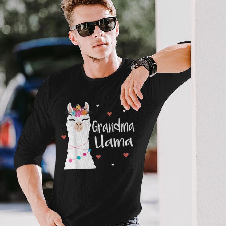 Oma Lama Nette Lamas Liebhaber Frauen Nana Geschenk Langarmshirts Geschenke für Ihn