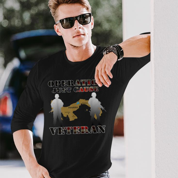 Operation Just Cause Ojc Veteran Us Army Long Sleeve T-Shirt Gifts for Him