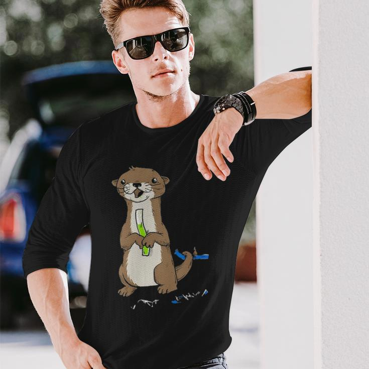 Otter Pop Long Sleeve T-Shirt Gifts for Him