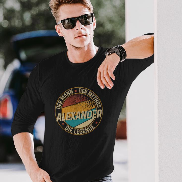 Personalisiertes Alexander Langarmshirts: Mann, Mythos, Legende Tee Geschenke für Ihn