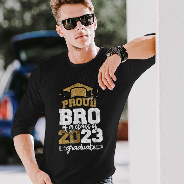 Proud Bro Of A Class Of 2023 Graduate Long Sleeve T-Shirt T-Shirt Gifts for Him