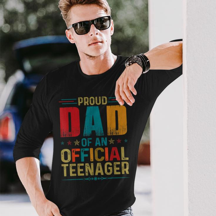 Proud Dad Official Teenager Bday Party 13 Year Old Long Sleeve T-Shirt T-Shirt Gifts for Him