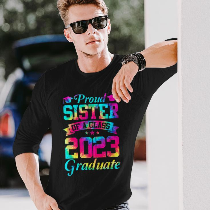 Proud Sister Of A Class Of 2023 Graduate Senior 23 Long Sleeve T-Shirt Gifts for Him