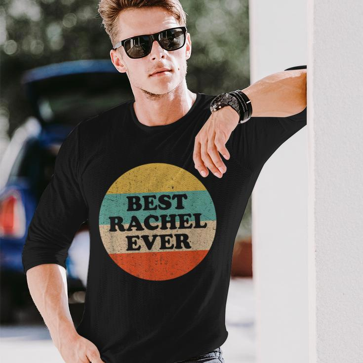 Rachel Name Perfect For People And Friends Named Rachel Long Sleeve T-Shirt Gifts for Him