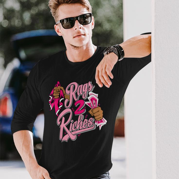 Rags 2 Riches Low Triple Pink Matching Long Sleeve T-Shirt T-Shirt Gifts for Him