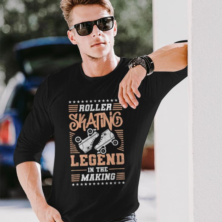 Roller Skating Legend In The Making Roller Derby Long Sleeve T-Shirt Gifts for Him