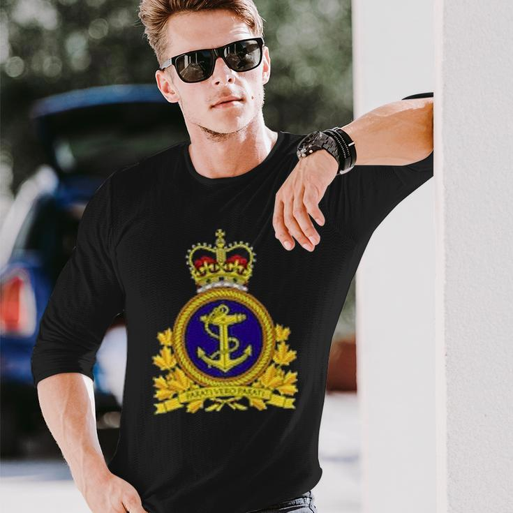 Royal Canadian Navy Rcn Military Armed Forces Long Sleeve T-Shirt Gifts for Him
