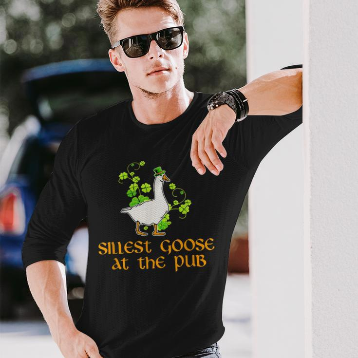 Silliest Goose At The Pub St Patricks Day Long Sleeve T-Shirt T-Shirt Gifts for Him
