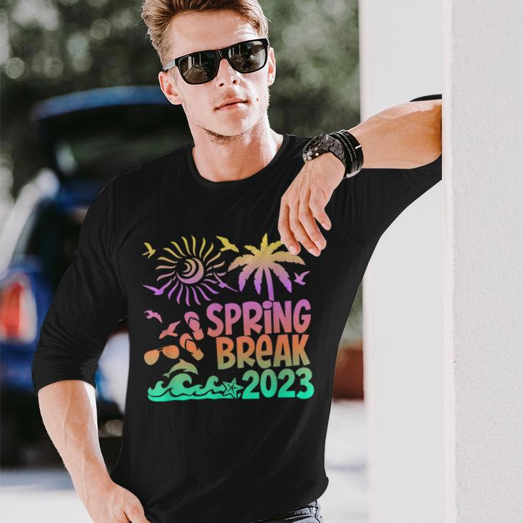 Spring Break 2023 Beach Vibes Matching Outfits Long Sleeve T-Shirt T-Shirt Gifts for Him