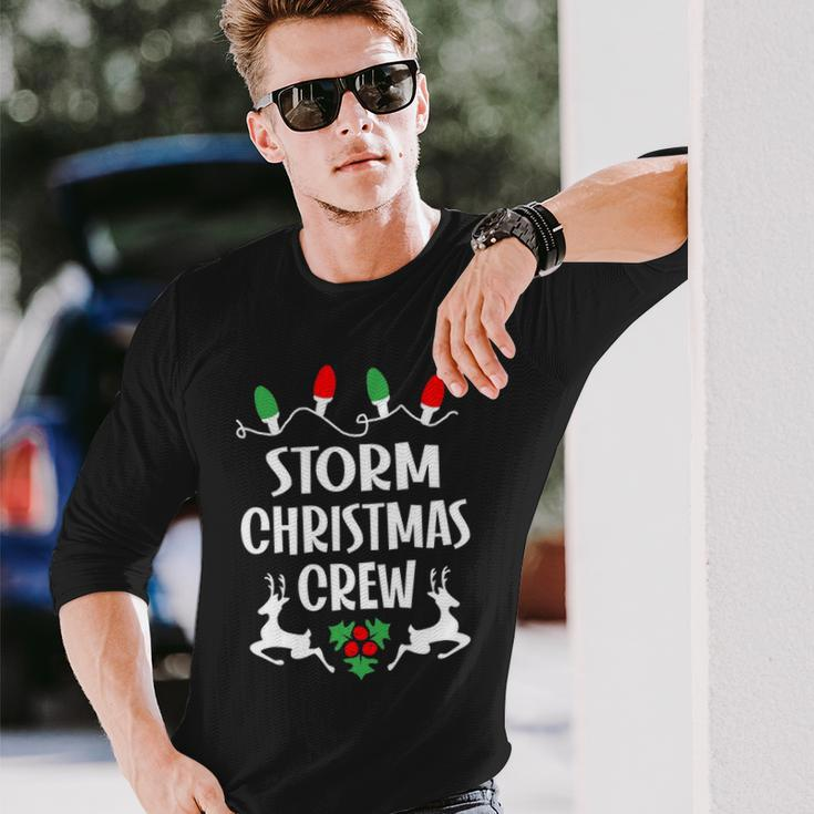 Storm Name Christmas Crew Storm Long Sleeve T-Shirt Gifts for Him