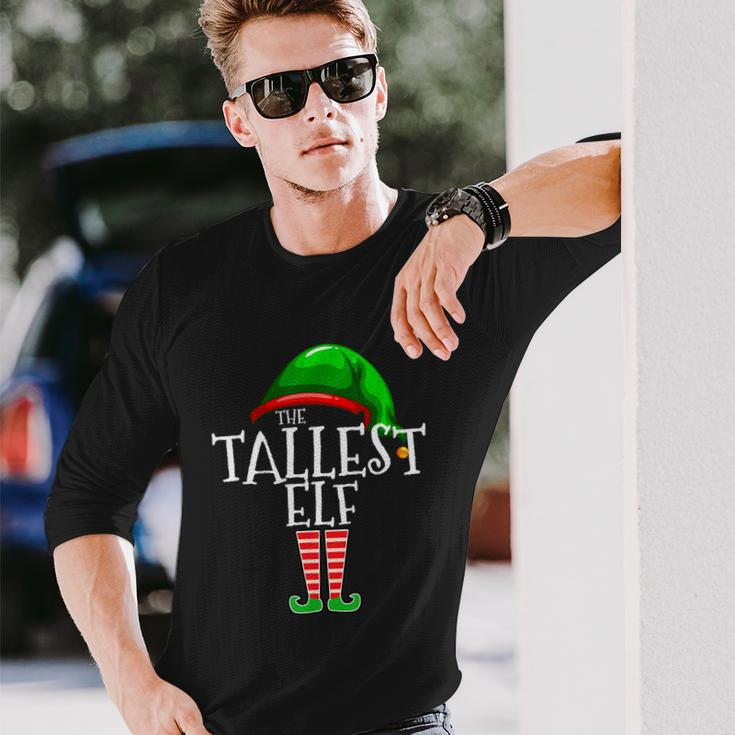 The Tallest Elf Matching Group Christmas Tshirt Long Sleeve T-Shirt Gifts for Him