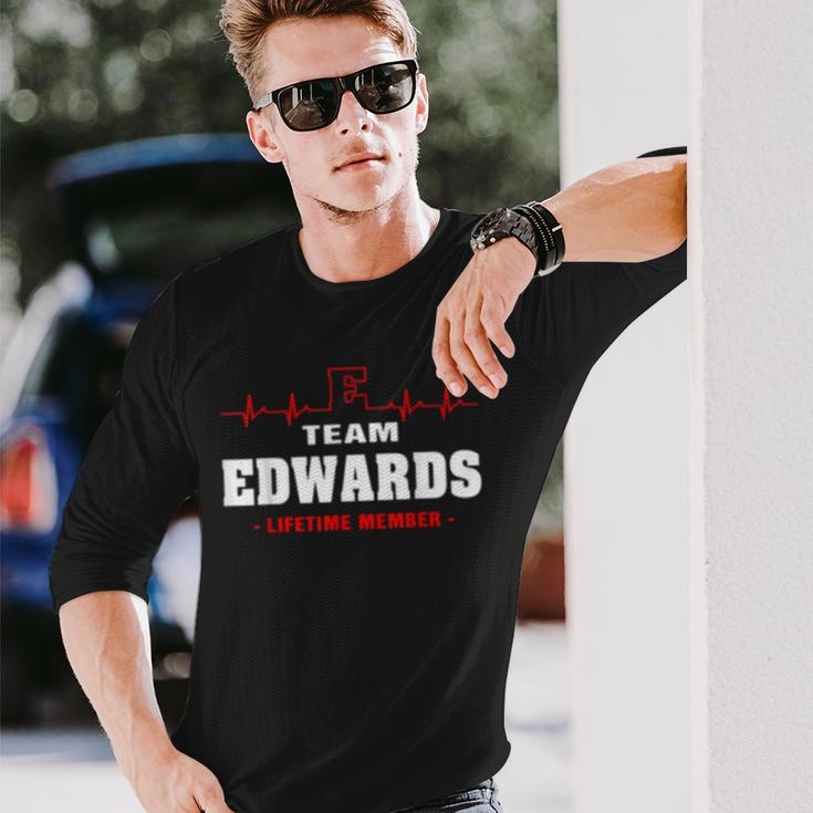 Team Edwards Lifetime Member Surname Last Name Long Sleeve T-Shirt Gifts for Him
