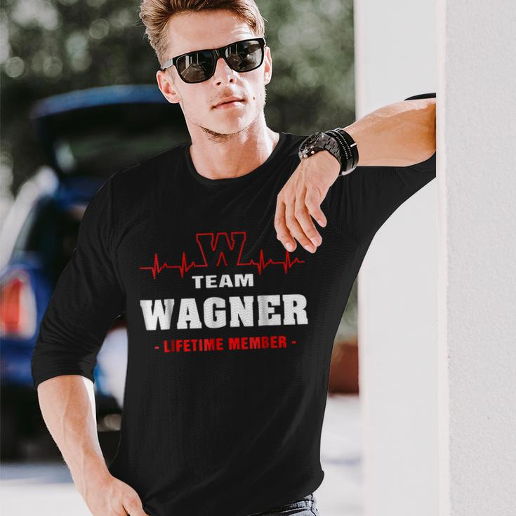 Team Wagner Lifetime Member Surname Last Name Long Sleeve T-Shirt Gifts for Him