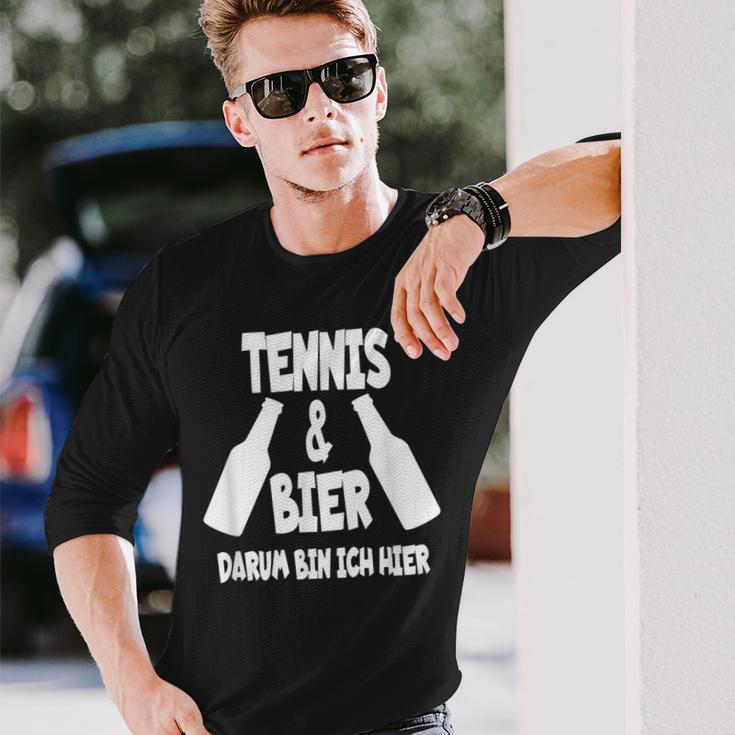 Tennis Und Bier Tenniscamp Tennistrainer Tenniscamp Langarmshirts Geschenke für Ihn