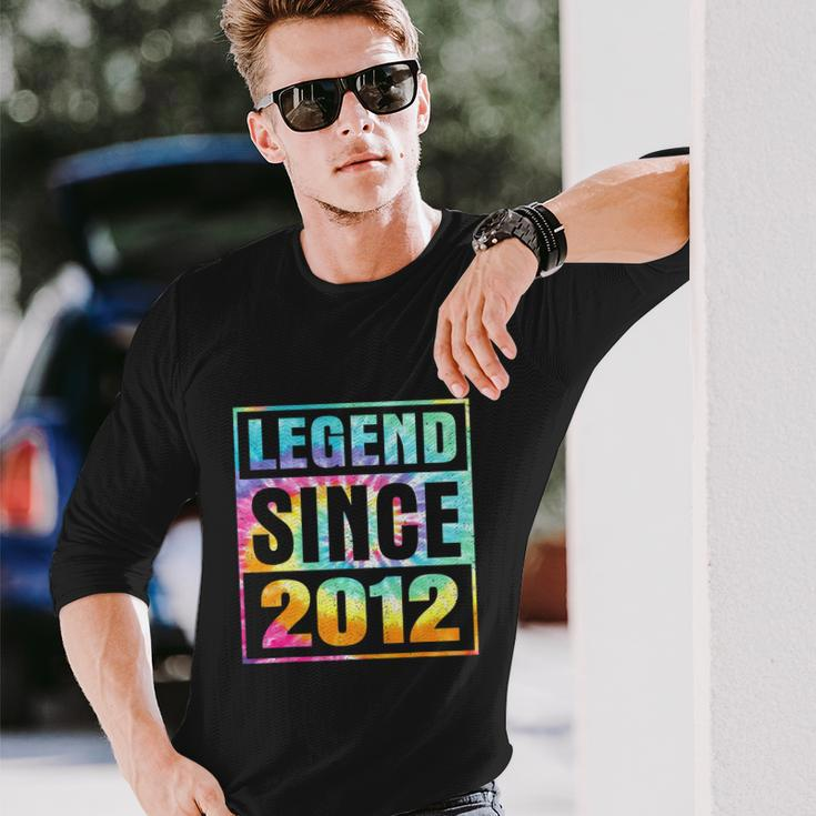 Tie Dye Legend Since 2012 10 Years Old 10Th Birthday Long Sleeve T-Shirt Gifts for Him