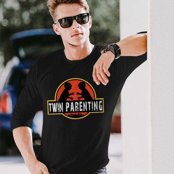 Twin Dad Fathers Day Parenting Shirt For Long Sleeve T-Shirt T-Shirt Gifts for Him