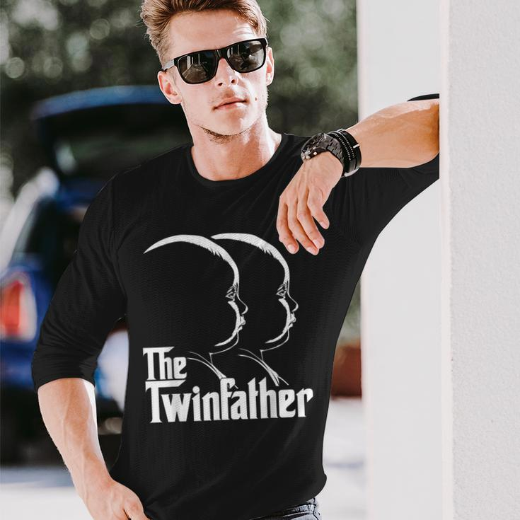 The Twinfather Father Of Twins Dad Long Sleeve T-Shirt Gifts for Him
