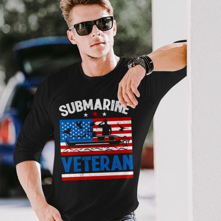 Us Submariner Veteran Submarine Day Long Sleeve T-Shirt Gifts for Him