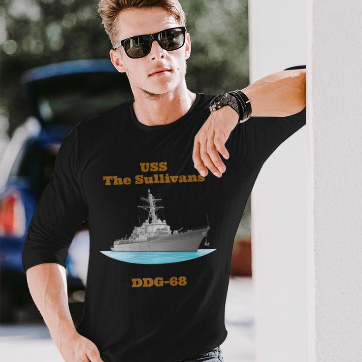 Uss The Sullivans Ddg-68 Navy Sailor Veteran Long Sleeve T-Shirt Gifts for Him