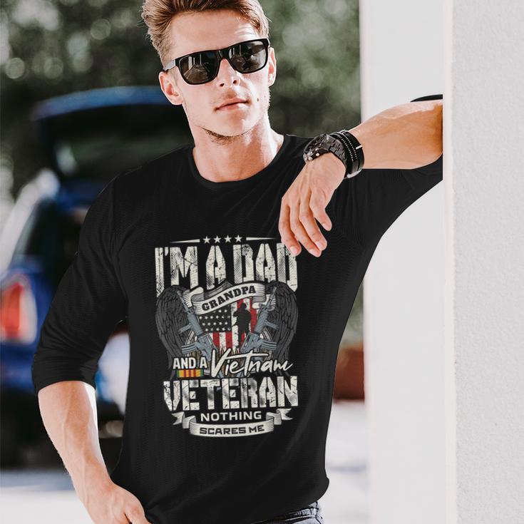 Veterans Day Dad Veteran Grandpa Vietnam Vet Men Women Long Sleeve T-shirt Graphic Print Unisex Gifts for Him