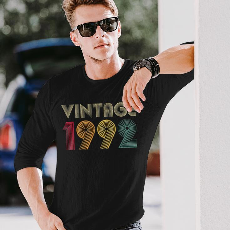 Vintage 1992 30Th Birthday Retro 30 Years Old Long Sleeve T-Shirt Gifts for Him