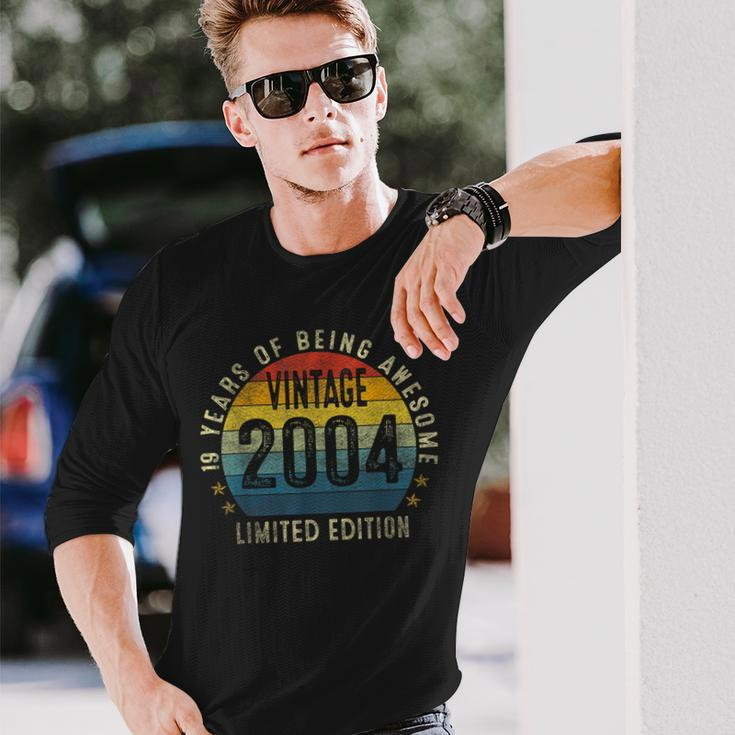 Vintage 2004 Limited Edition 18Th Birthday 18 Years Old Gift Men Women Long Sleeve T-shirt Graphic Print Unisex Gifts for Him