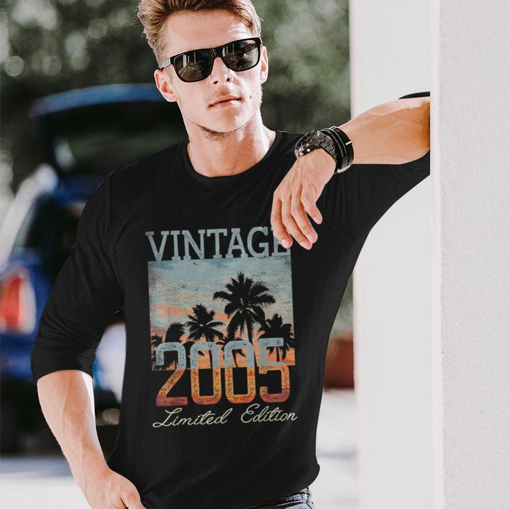 Vintage 2005 Limited Edition 18Th Birthday 18 Year Old V2 Long Sleeve T-Shirt Gifts for Him
