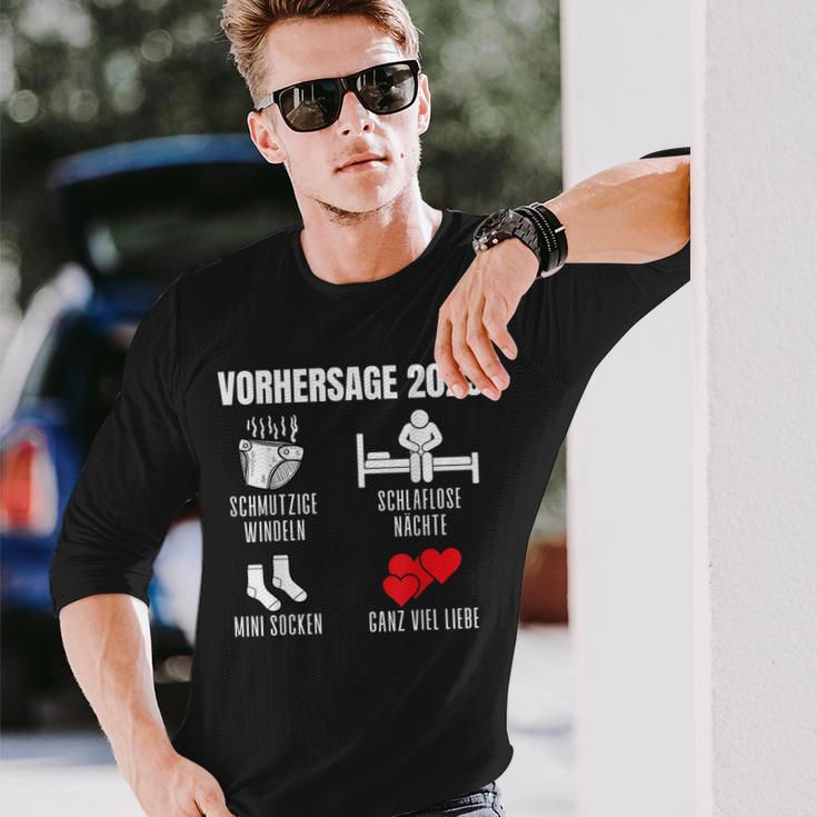 Werdender Papa Werdende Mama Vorhersage 2023 Babyparty Langarmshirts Geschenke für Ihn