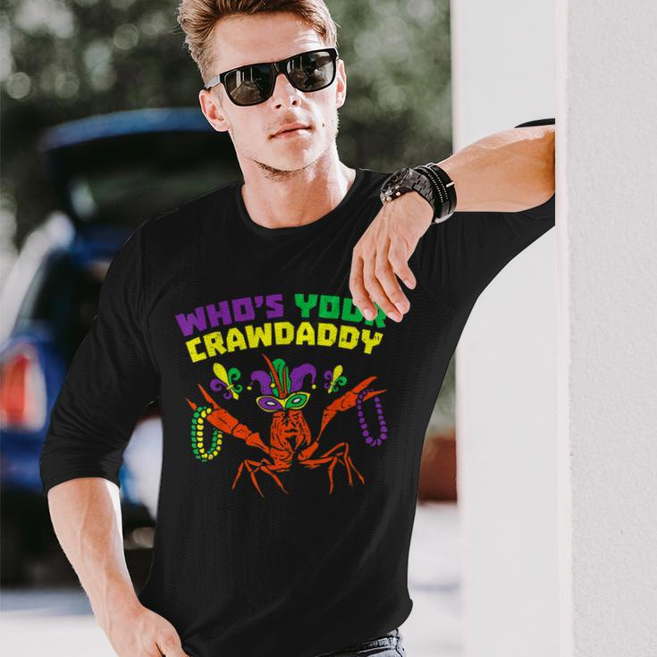 Whos Your Crawdaddy Mardi Gras Parade 2023 Long Sleeve T-Shirt Gifts for Him