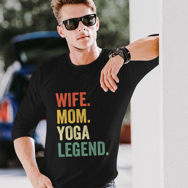 Wife Mom Yoga Legend Long Sleeve T-Shirt Gifts for Him
