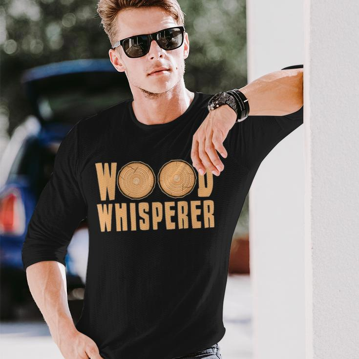 Wood Whisperer Woodworking Carpenter Fathers Day Long Sleeve T-Shirt Gifts for Him
